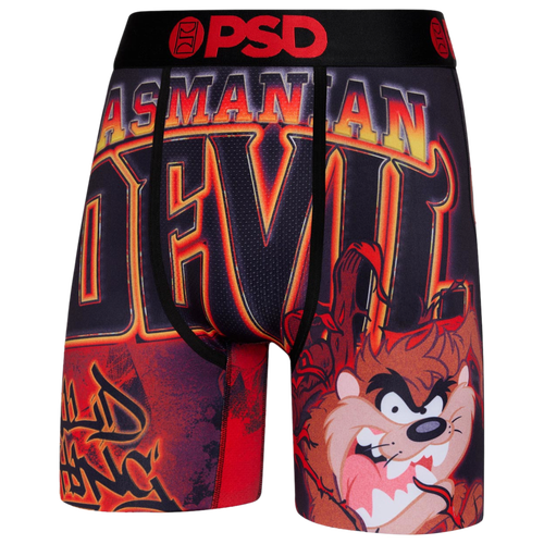 Psd Mens  Graphic Briefs In Orange/brown/black