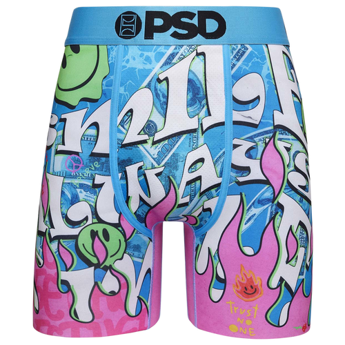 Psd Mens  Smile Always Underwear In Multi/blue