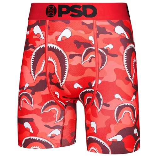 

PSD Mens PSD Shark Camo Underwear - Mens Multi/Red Size M