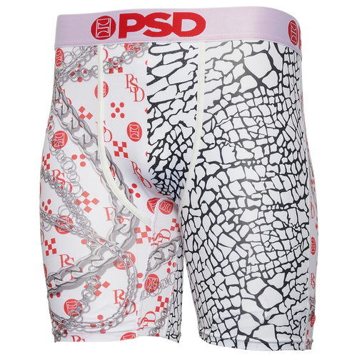 

PSD Mens PSD Graphic Briefs - Mens White/Multi Size XL