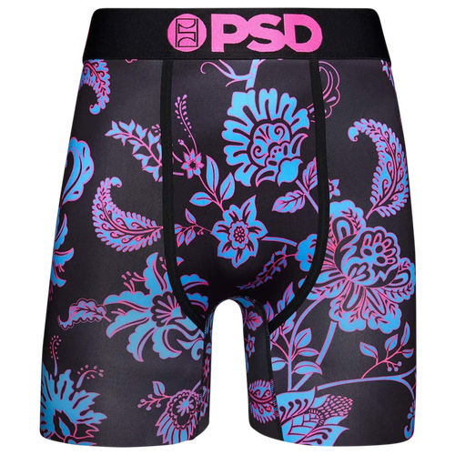 Psd Mens  Graphic Briefs In Pink/black/teal