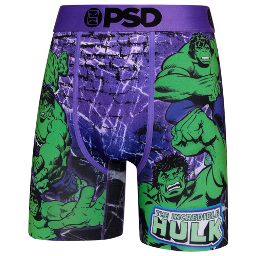 

PSD Mens PSD Hulk Underwear - Mens Green/Purple Size XL