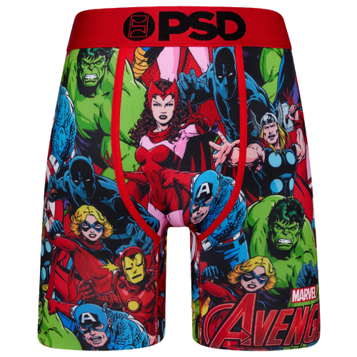 

PSD Mens PSD Avengers Squad Underwear - Mens Green/Red/Blue Size L