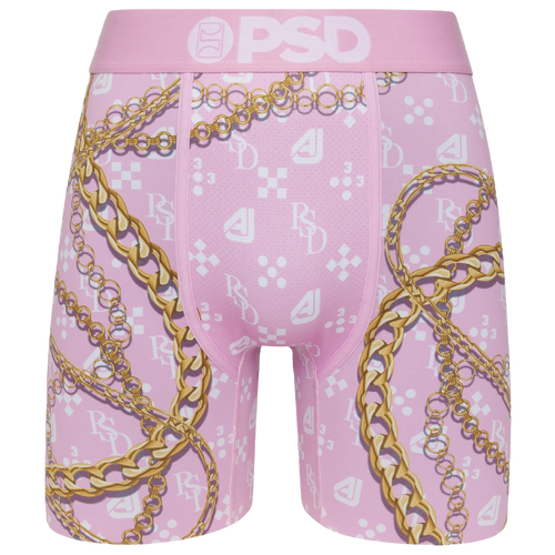 

PSD Mens PSD Graphic Briefs - Mens Pink/White/Gold Size M