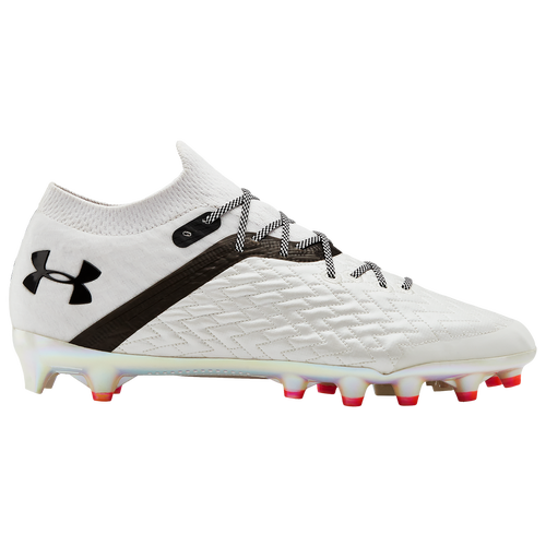 Under Armour Clone Blur MC - Men's Molded Cleats Shoes - White / Metallic Silver / Black - 3023189-100
