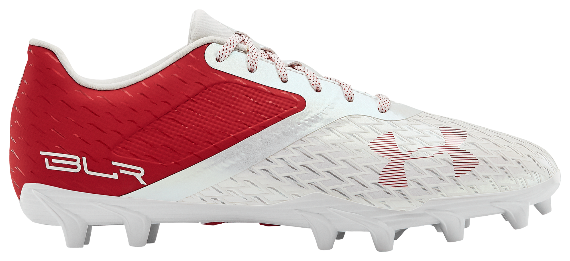 red and white under armour cleats