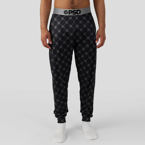 

PSD Mens PSD Luxe Lounge Pants - Mens Black/White Size M