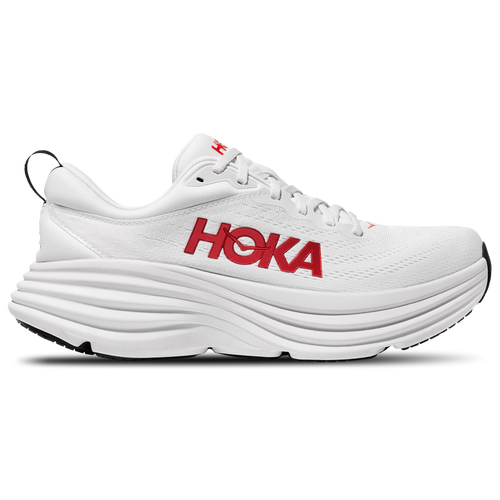 

HOKA Mens HOKA Bondi 8 - Mens Shoes White/Vermillion Size 10.5