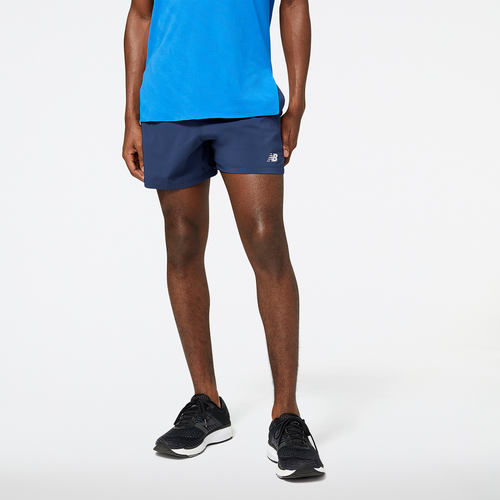 

New Balance Mens New Balance Accelerate 5 Inch Shorts - Mens Marine Blue/Black Size M
