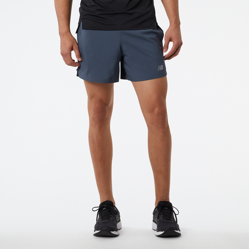 

New Balance Mens New Balance Accelerate 5 Inch Shorts - Mens Gray Size S