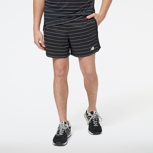 

New Balance Mens New Balance Accelerate 5 Inch Shorts - Mens Black/Reflective Silver Size M