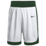 Nike Team Dri-FIT STK Crossover Shorts - Men's Team White/Team Dark Green