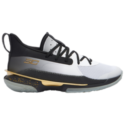 Men's - Under Armour Curry 7 - White/Black/Gold