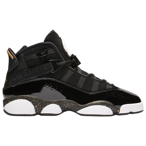 Jordan 6 Rings - Jordan Black/White Metallic Gold