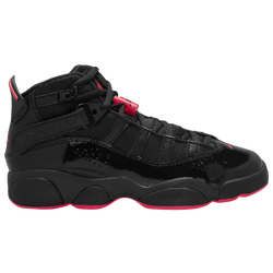 Boys' Grade School - Jordan 6 Rings - Black/Red
