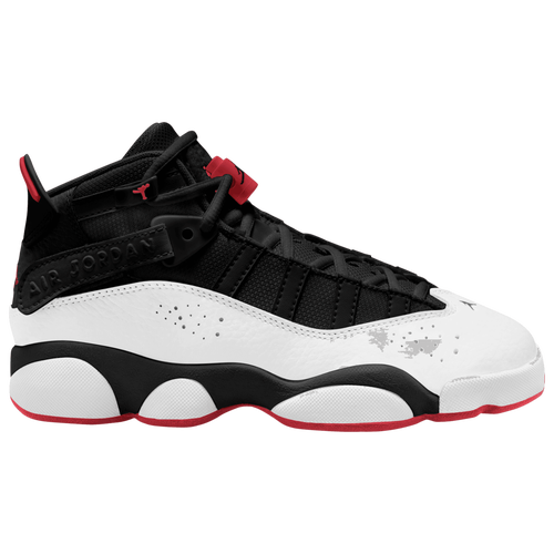 

Boys Jordan Jordan 6 Rings - Boys' Grade School Basketball Shoe Black/University Red/White Size 07.0