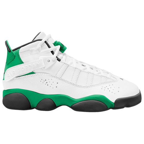 

Boys Jordan Jordan 6 Rings - Boys' Grade School Basketball Shoe Lucky Green/Black/White Size 04.0