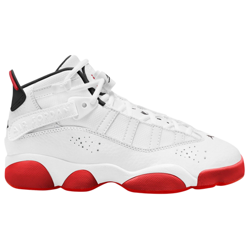 

Jordan Boys Jordan 6 Rings - Boys' Grade School Basketball Shoes White/University Red/Black Size 04.0
