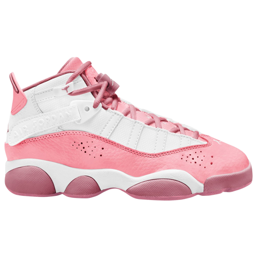 

Jordan Girls Jordan Jordan 6 Rings - Girls' Grade School Basketball Shoes Coral Chalk/Desert Berry/White Size 5.5