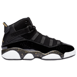 Boys' Preschool - Jordan 6 Rings - Black/Metallic Gold/White