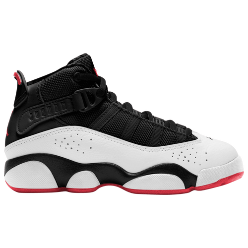 

Boys Preschool Jordan Jordan 6 Rings - Boys' Preschool Basketball Shoe Black/University Red/White Size 11.0