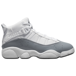 Boys' Preschool - Jordan 6 Rings - White/White/Cool Grey