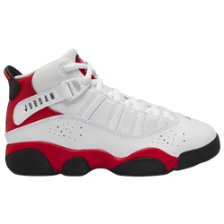 Boys' Preschool - Jordan 6 Rings - White/Black/University Red
