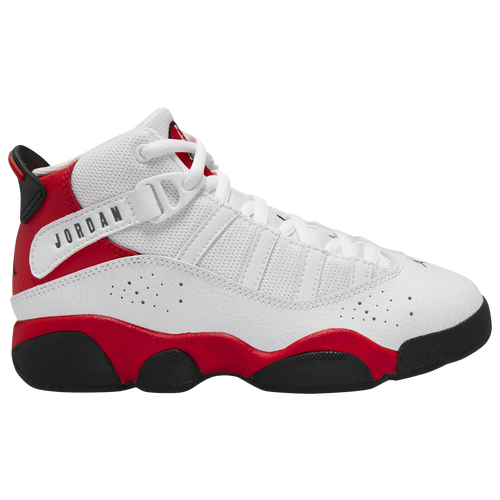 

Boys Preschool Jordan Jordan 6 Rings - Boys' Preschool Basketball Shoe White/Black/Univ Red Size 11.0