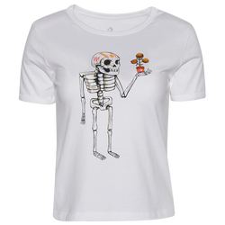 Women's - Converse Day Of The Dead Slime T-Shirt - White/White