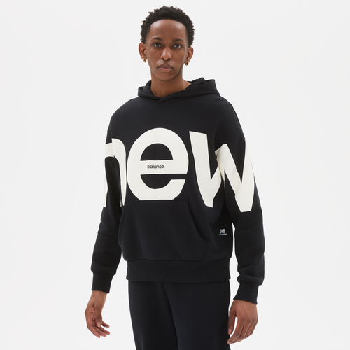 

New Balance Uniessentials Out of Bounds Hoodie - Mens Black/White Size M