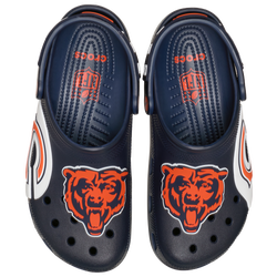 Men's - Crocs NFL Classic Clogs - Navy/Orange