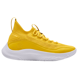 Boys' Grade School - Under Armour Curry 8 - Yellow/White/White