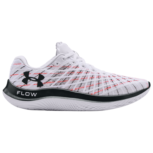 Under Armour Flow Velocity Wind - Men's Running Shoes - White / Beta / Black - 3023545-102