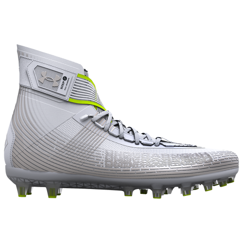

Under Armour Mens Under Armour Highlight MC Football Cleat - Mens Shoes White/Metallic Silver Size 12.0