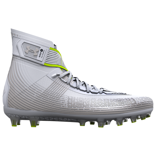 

Under Armour Mens Under Armour Highlight MC Football Cleat - Mens Shoes White/Metallic Silver Size 10.5