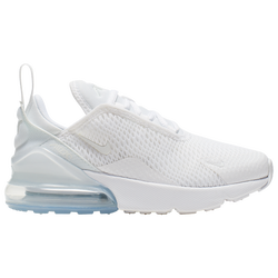 Boys' Preschool - Nike Air Max 270 - White/White/Metallic Silver