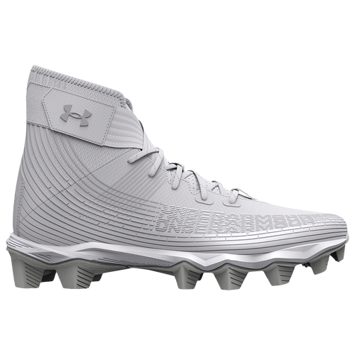 

Under Armour Boys Under Armour Highlight Franchise RM - Boys' Grade School Football Shoes Metallic Silver/White Size 05.0