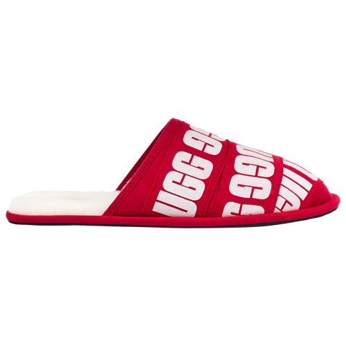 

UGG Mens UGG Scuff Logo - Mens Shoes Graphic Band Red Size 7.0