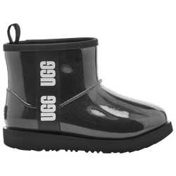 Girls' Grade School - UGG Classic Mini Clear - Black/Black