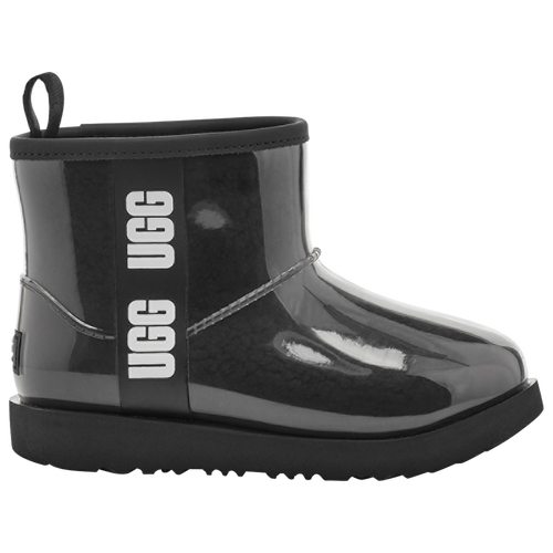 

Girls UGG UGG Classic Mini Clear - Girls' Grade School Shoe Black/Black Size 04.0