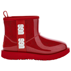 Girls' Grade School - UGG Classic Mini Clear - Red/Red