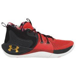 Men's - Under Armour Embiid One - Versa Red/Black/Metallic Gold