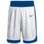 Nike Team Dri-FIT National Shorts - Youth White/Team Royal