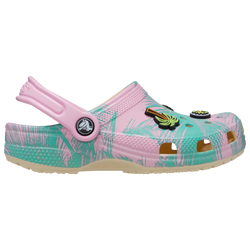 Girls' Preschool - Crocs Spring Break Clogs - Teal/Pink