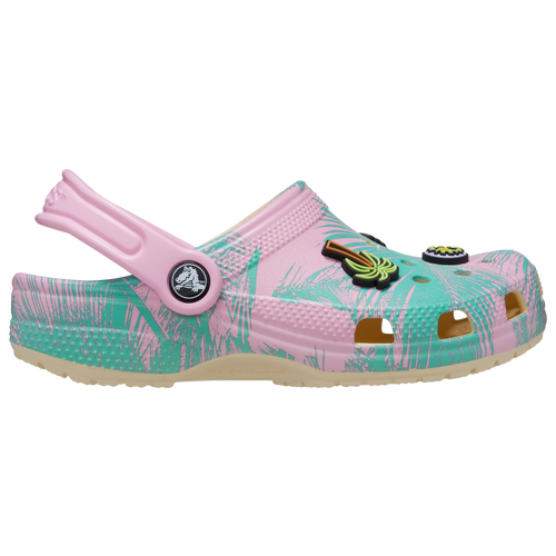 

Girls Preschool Crocs Crocs Spring Break Clogs - Girls' Preschool Shoe Teal/Pink Size 03.0