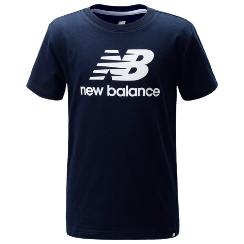 

Boys New Balance New Balance Logo Short Sleeve T-Shirt - Boys' Grade School Eclipse/White Size M