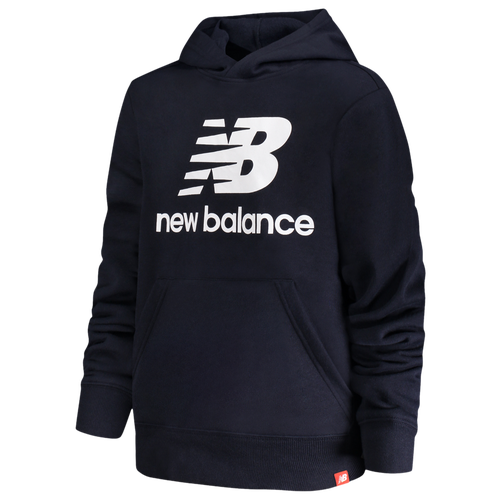 

Boys New Balance New Balance Logo Pullover Hoodie - Boys' Grade School Eclipse/White Size M