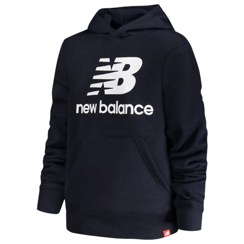 

Boys New Balance New Balance Logo Pullover Hoodie - Boys' Grade School Eclipse/White Size L
