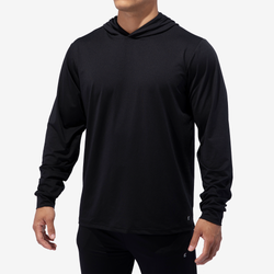 Men's - Eastbay Pursuit Long Sleeve Pullover Hoodie - Black