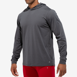 Men's - Eastbay Pursuit Long Sleeve Pullover Hoodie - Castle Rock Grey